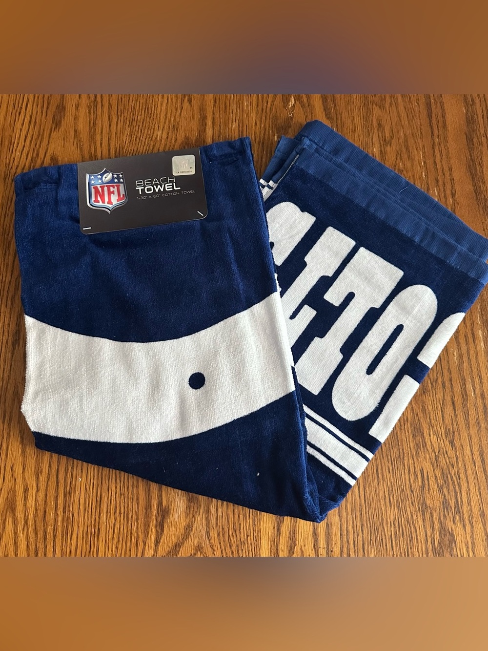 McArthur NFL Indianapolis Colts beach towel